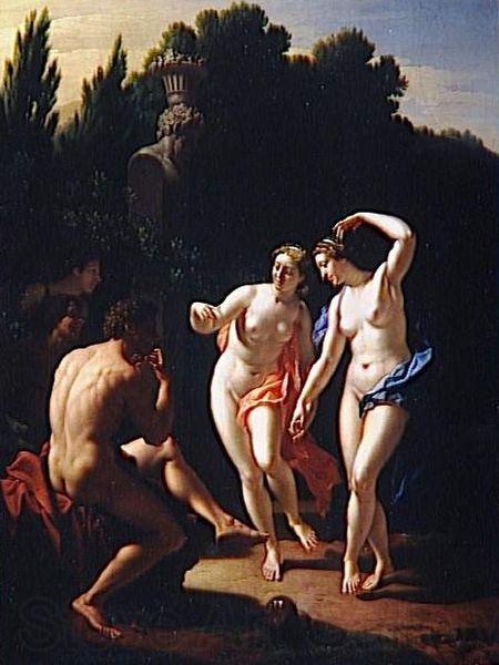 Pieter van der Werff Deux femmes dansant devant un berger jouant du pipeau, dit aussi Nymphes dansant Spain oil painting art